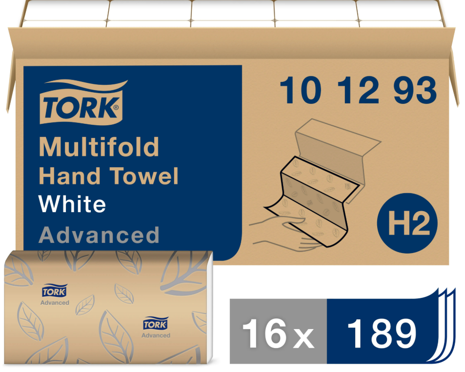 H2 - Tork Multifold Hand Towel - 2 Ply